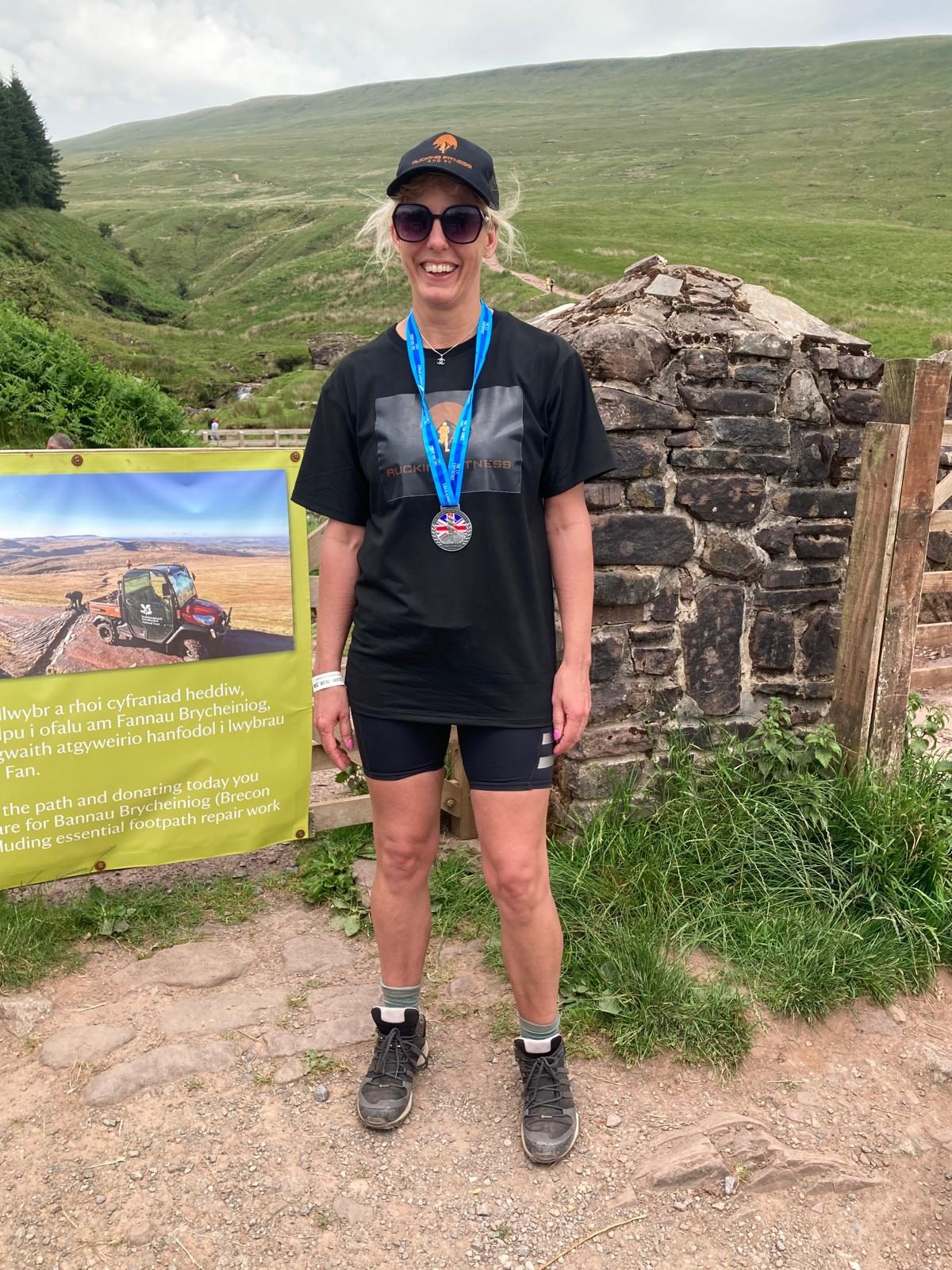 Mountain challenge finisher