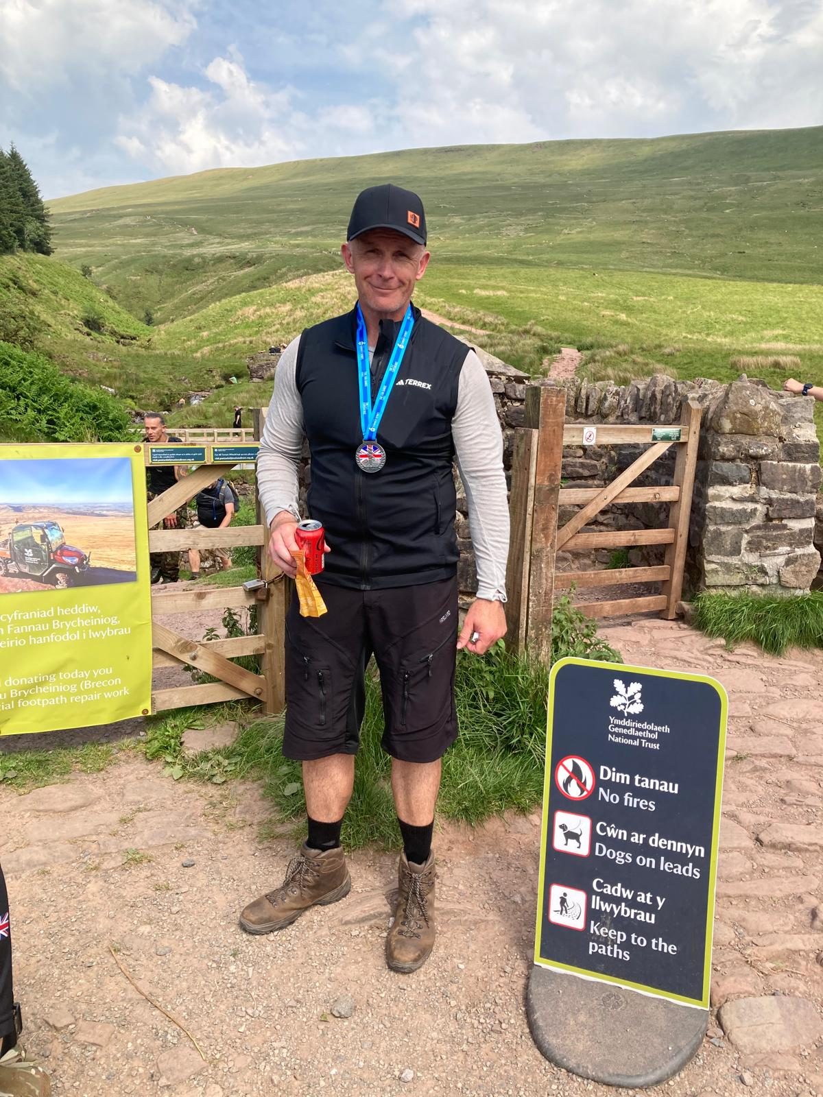 Mountain challenge finisher
