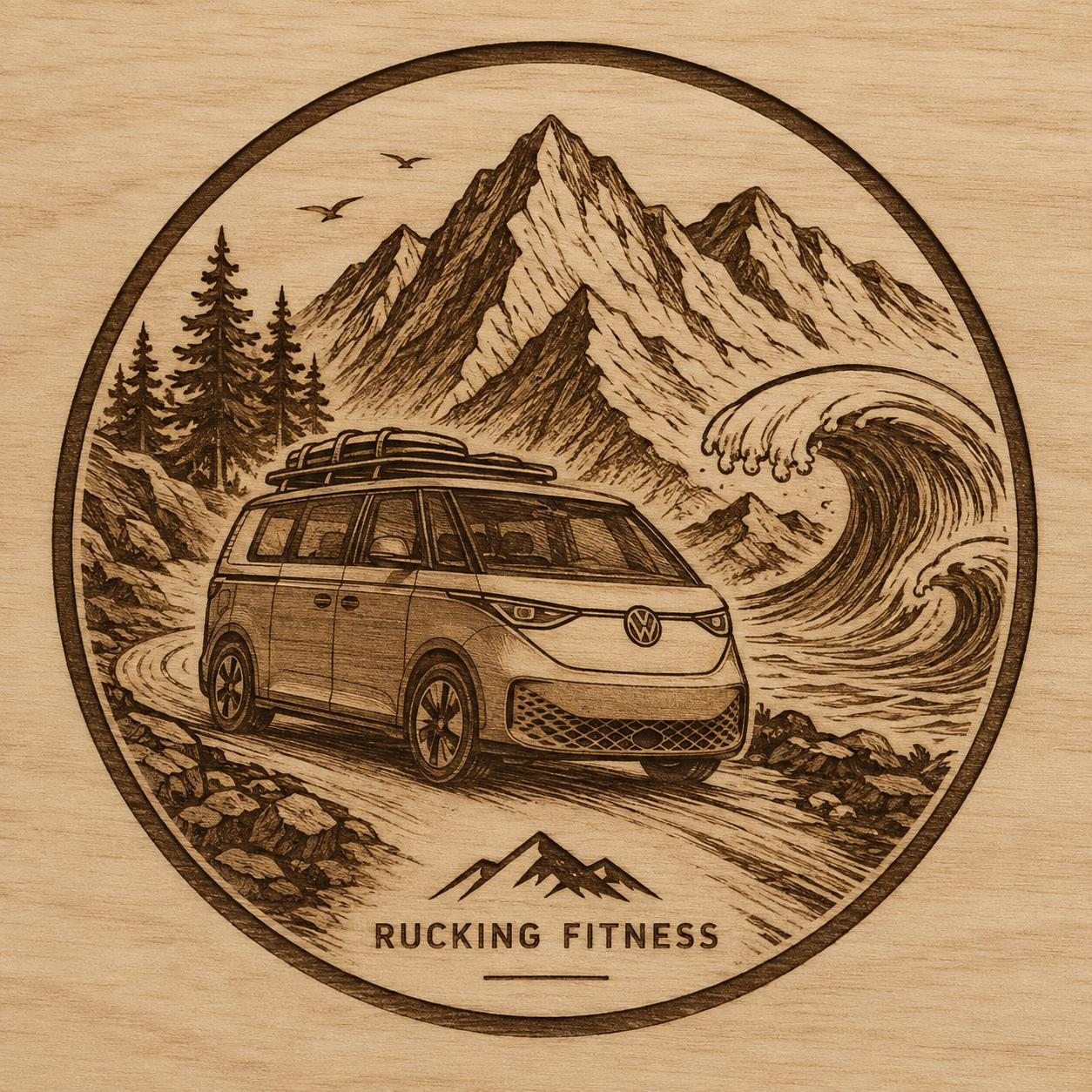 Rucking Fitness adventure van artwork